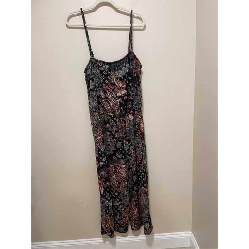 Maurices Mixed Paisley Print Cropped Jumpsuit Siz… - image 5