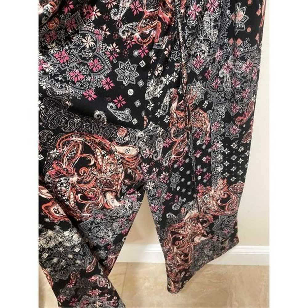 Maurices Mixed Paisley Print Cropped Jumpsuit Siz… - image 6