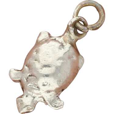 Sterling Silver Vintage Sea Turtle Charm - image 1