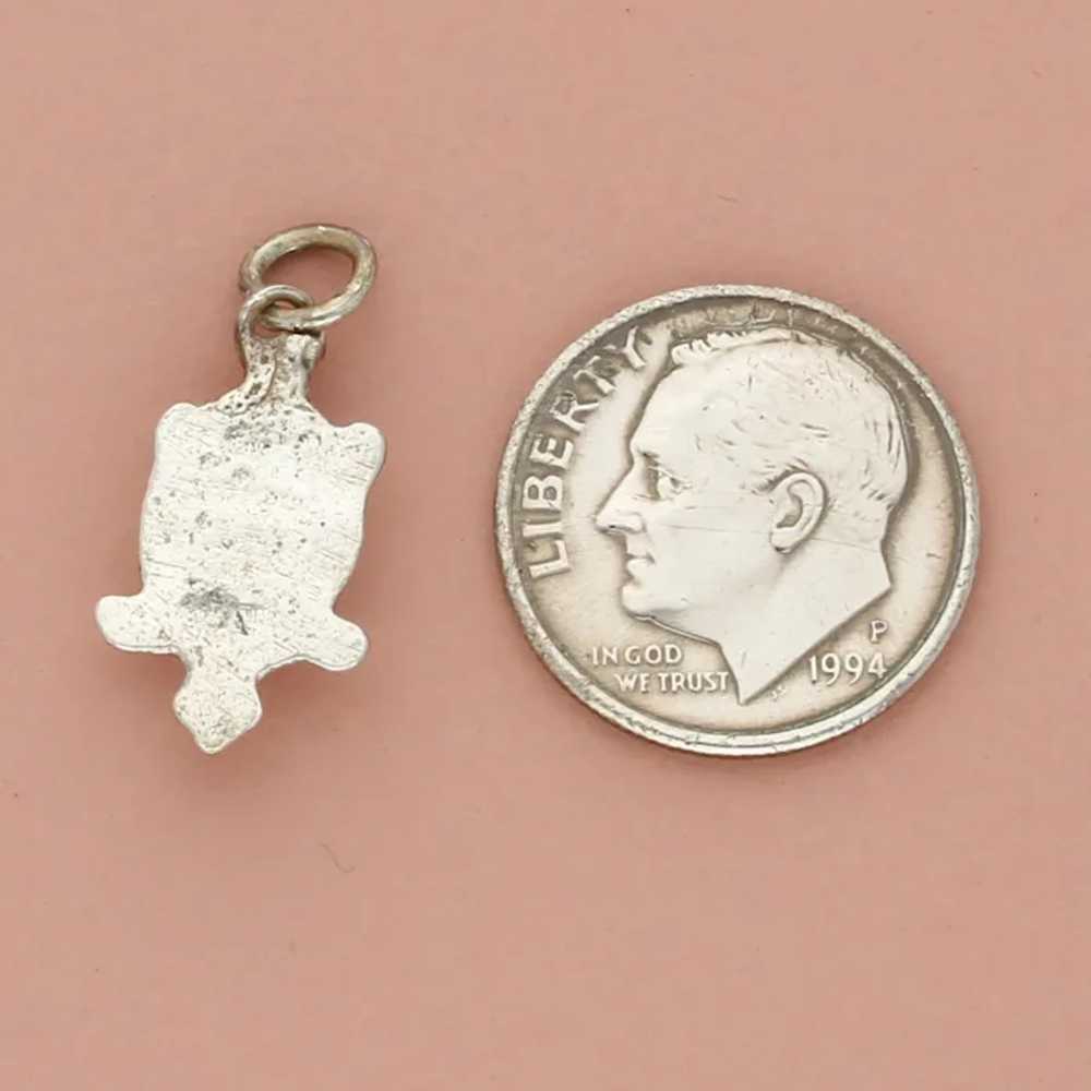 Sterling Silver Vintage Sea Turtle Charm - image 3