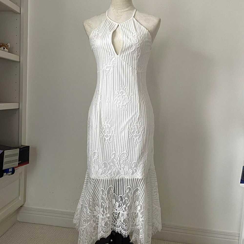 gorgeous white lace halter dress - image 2