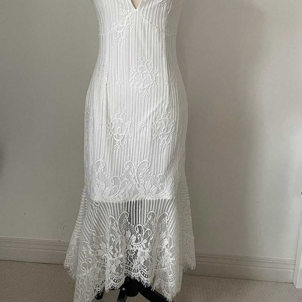 gorgeous white lace halter dress - image 3