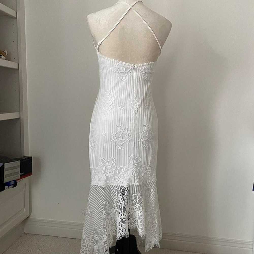 gorgeous white lace halter dress - image 5