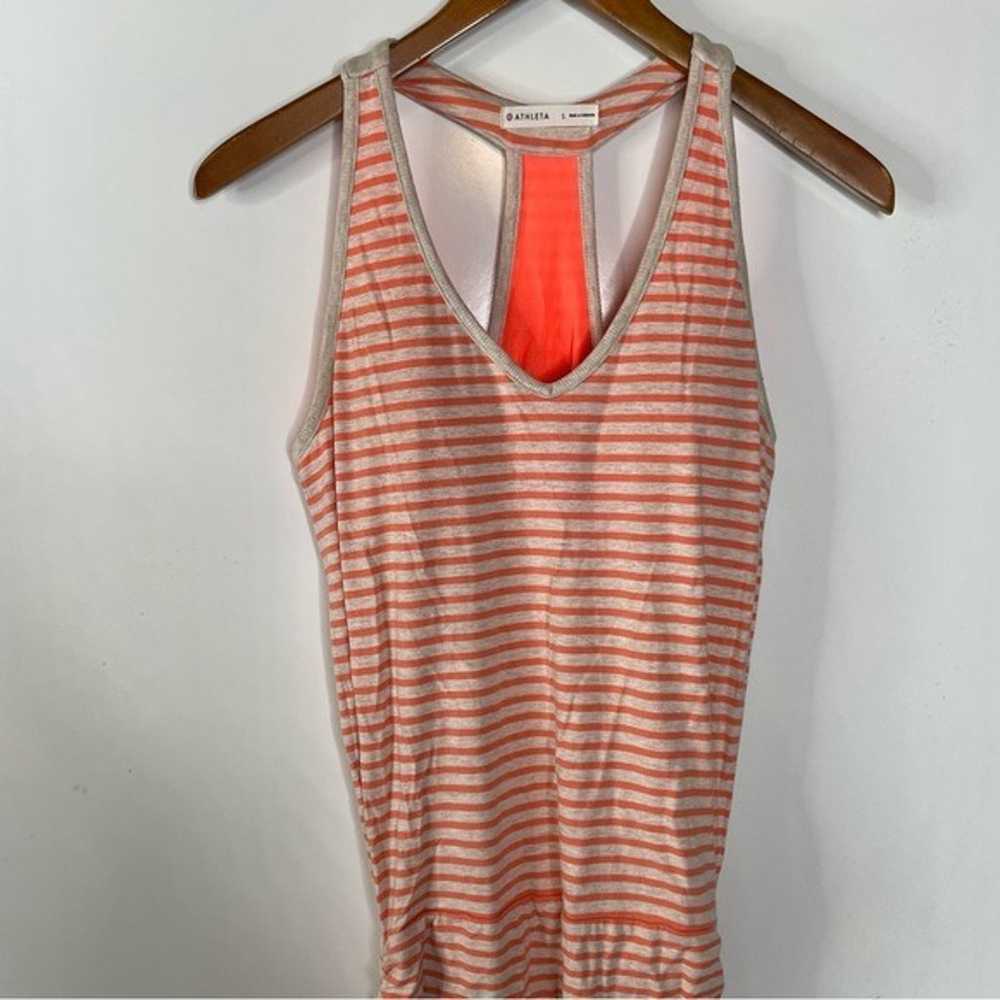 Athleta Stripe Tee Racerback Dress Size Small - image 5