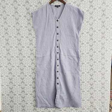 Madewell 100% Cotton Gauze Cap Sleeve Button up M… - image 1