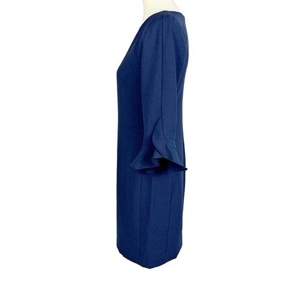 Karl Lagerfeld Paris Navy 3/4 Ruffle Tulip Sleeve… - image 5