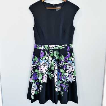 Vince Camuto Floral Pleated Sleeveless Dress Size… - image 1