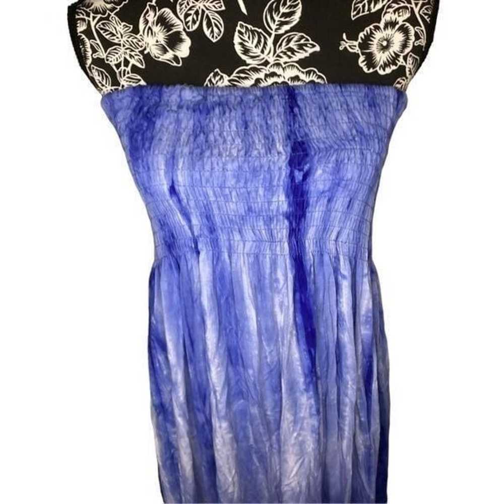 India Boutique Strapless Dress Ruffles Tie Dye Bo… - image 5
