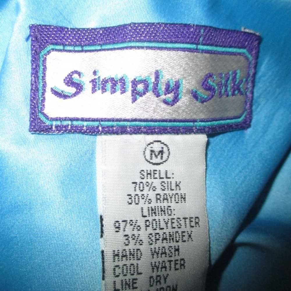 Simply Silk sleeveless silk jacquard bias cut sli… - image 3