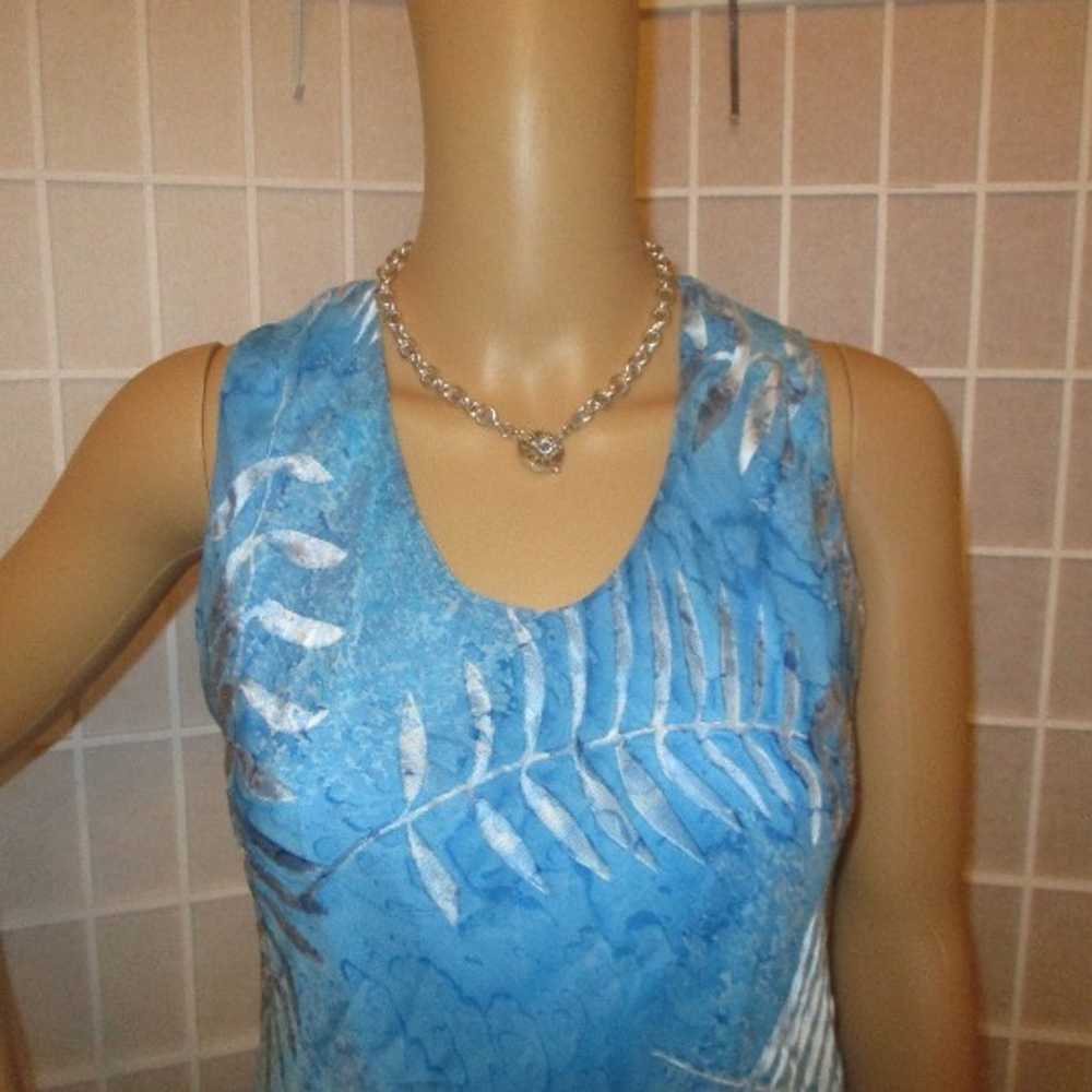 Simply Silk sleeveless silk jacquard bias cut sli… - image 8