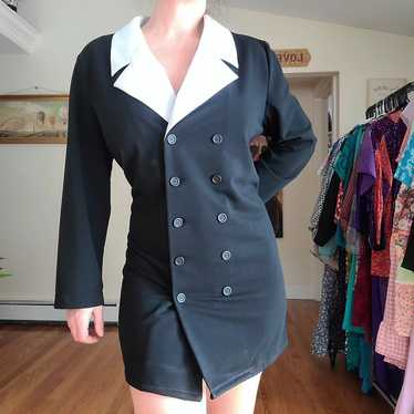 Vintage 1990's Y2K tuxedo dress - MetroStyle - image 1