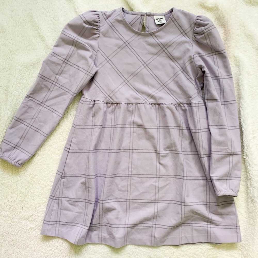 Aritzia Sunday Best Gia Lavender Babydoll Dress XS - image 3