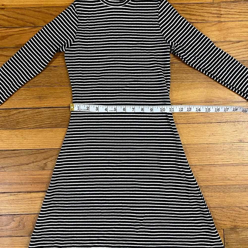 American Apparel Cotton Black and White striped d… - image 4