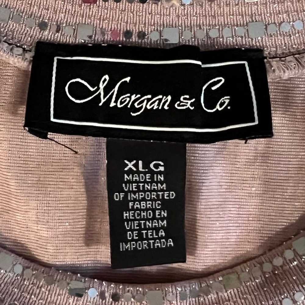Women's Morgan & Co. Pink Sequin Dress Size XL - image 6