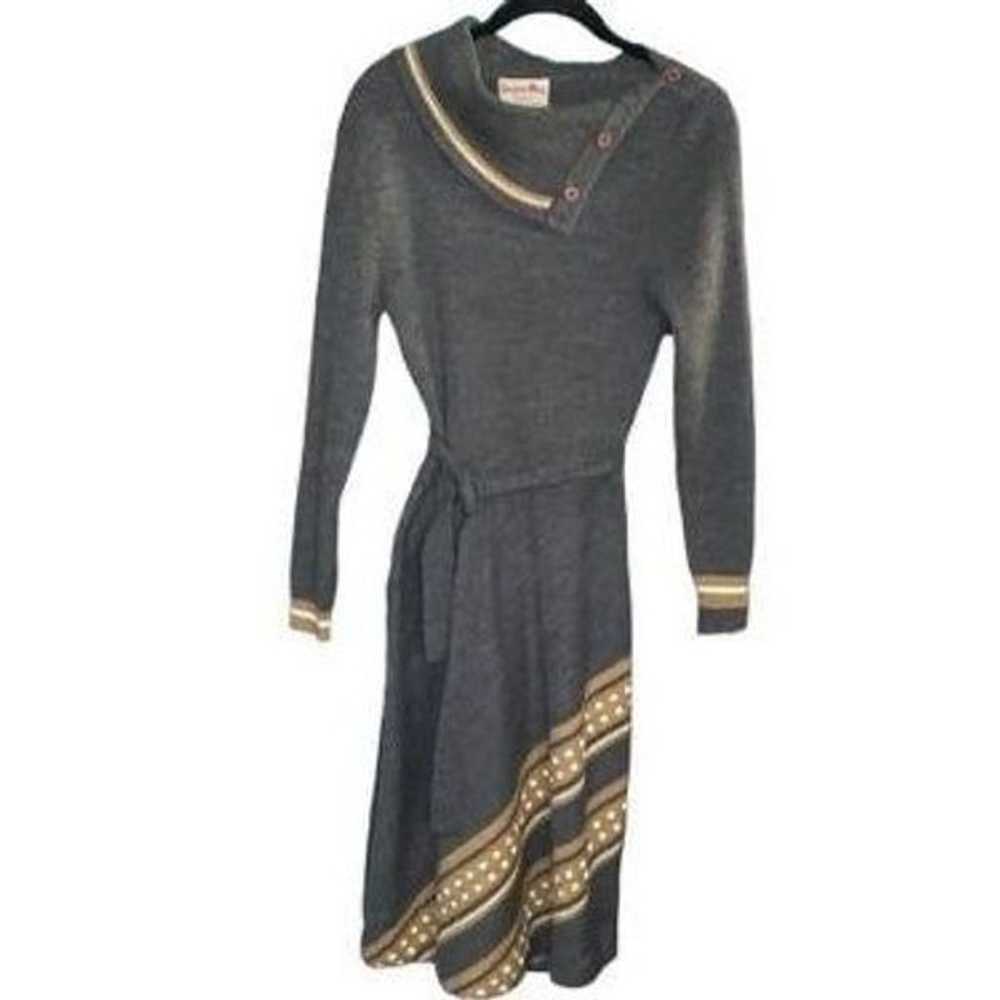 Vtg Begies sportswear, women’s gray sweater dress… - image 1
