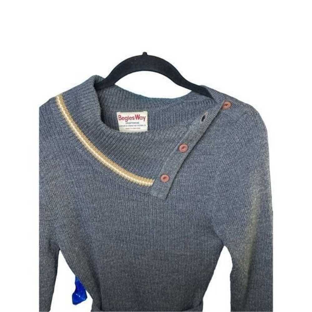 Vtg Begies sportswear, women’s gray sweater dress… - image 3
