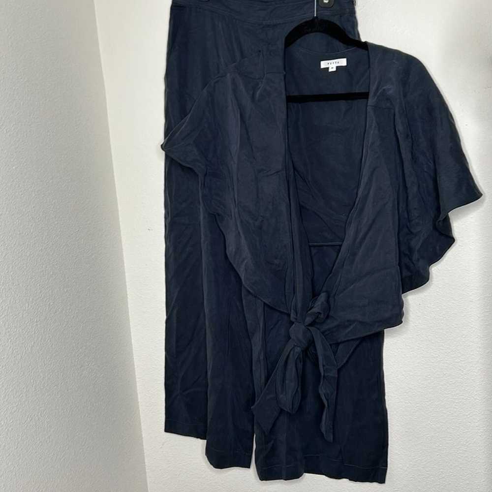 Vetta The Cape Jumpsuit Size 10 French Navy Minim… - image 10