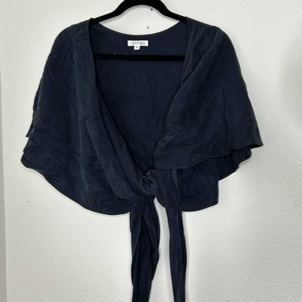 Vetta The Cape Jumpsuit Size 10 French Navy Minim… - image 5
