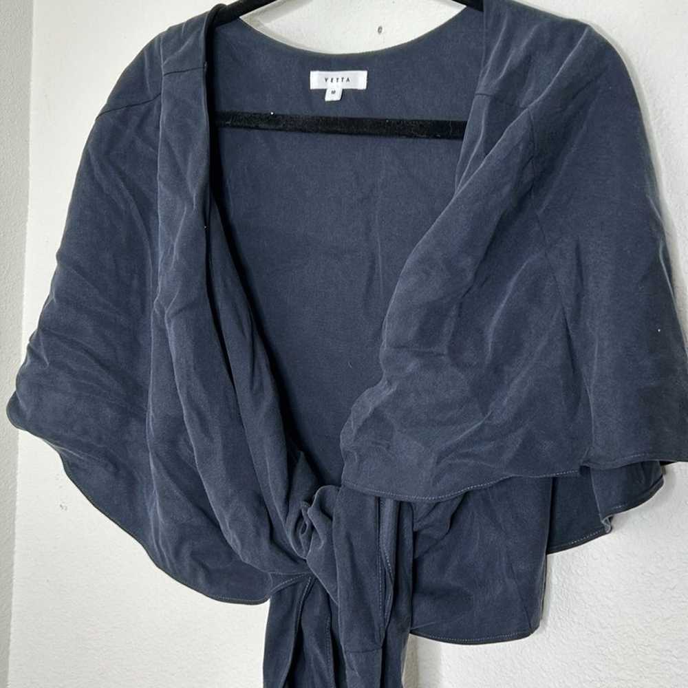 Vetta The Cape Jumpsuit Size 10 French Navy Minim… - image 6