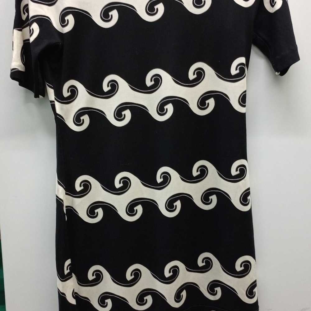B&W Wave Diane Von Furstenberg Silk Jersey Dress - image 3