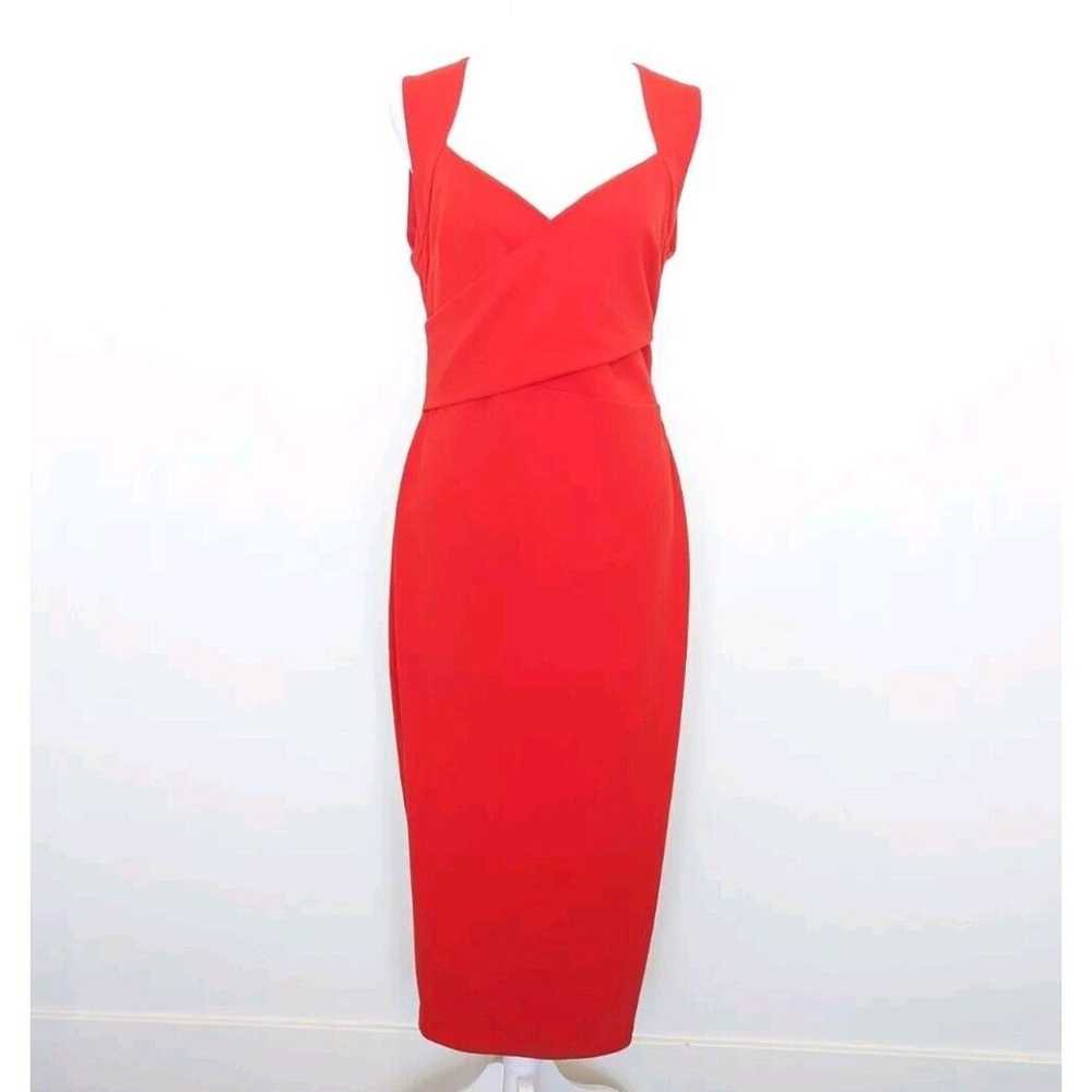 BELLE BADGLEY MISCHKA Midi Dress Womens Size 6 Re… - image 1