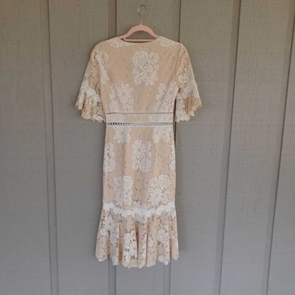 Saylor Maggy Floral Lace Dress Size S Women V Nec… - image 4