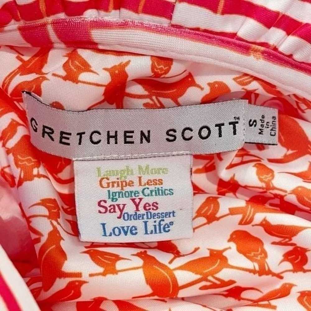 Gretchen Scott Ruff Neck Dress Size Small Stretch… - image 8