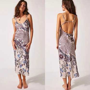 Free People Your Better Side Patchwork Floral Sat… - image 1