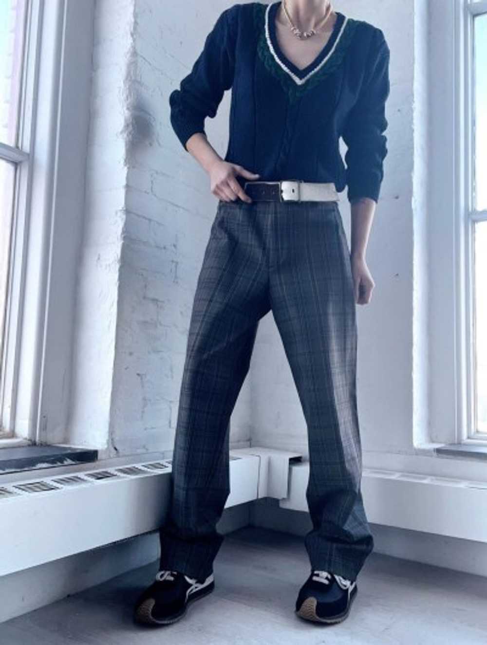 Prada perfect grampa plaid trousers - image 1