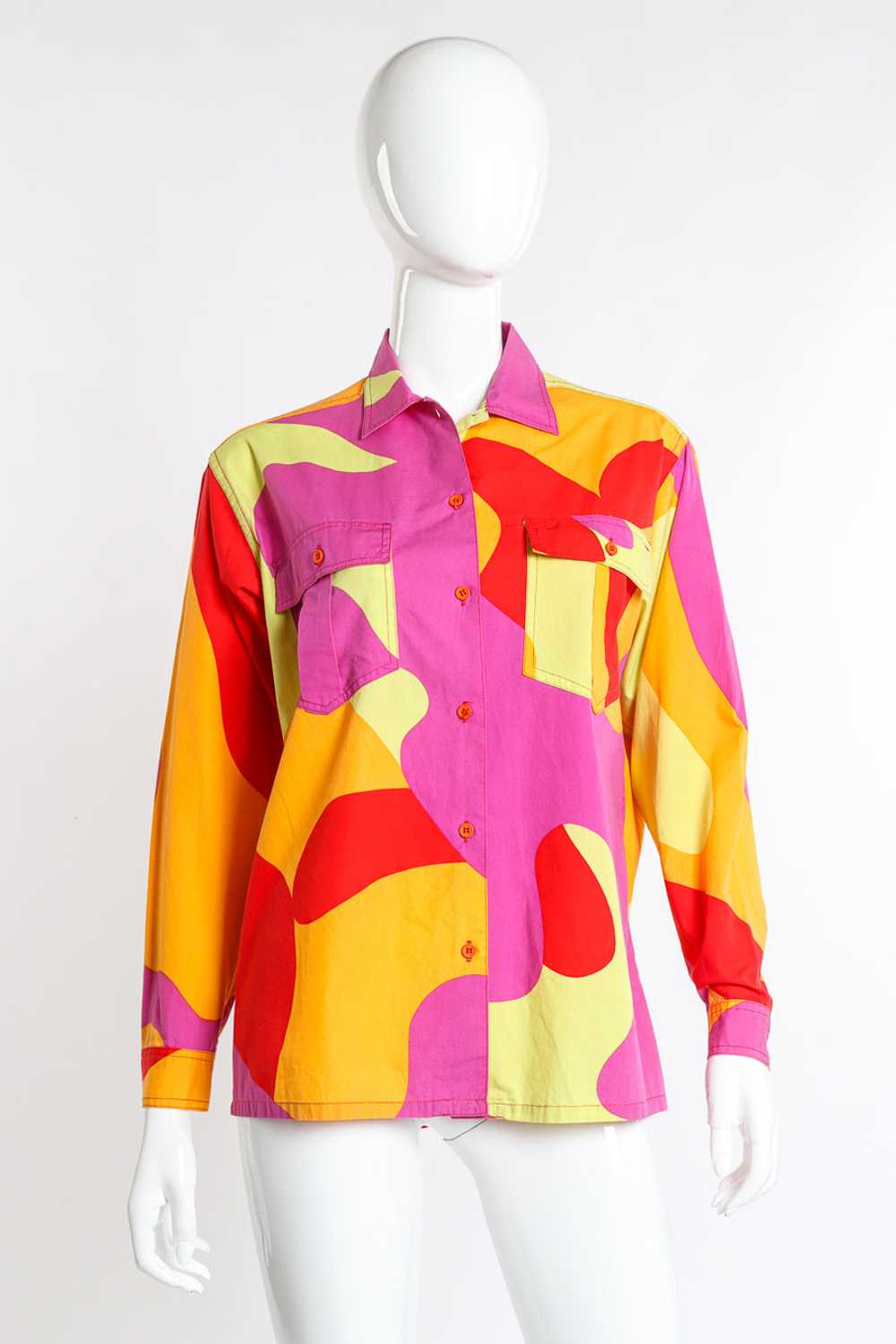 STEPHEN SPROUSE Andy Warhol Camouflage Button Up - image 1