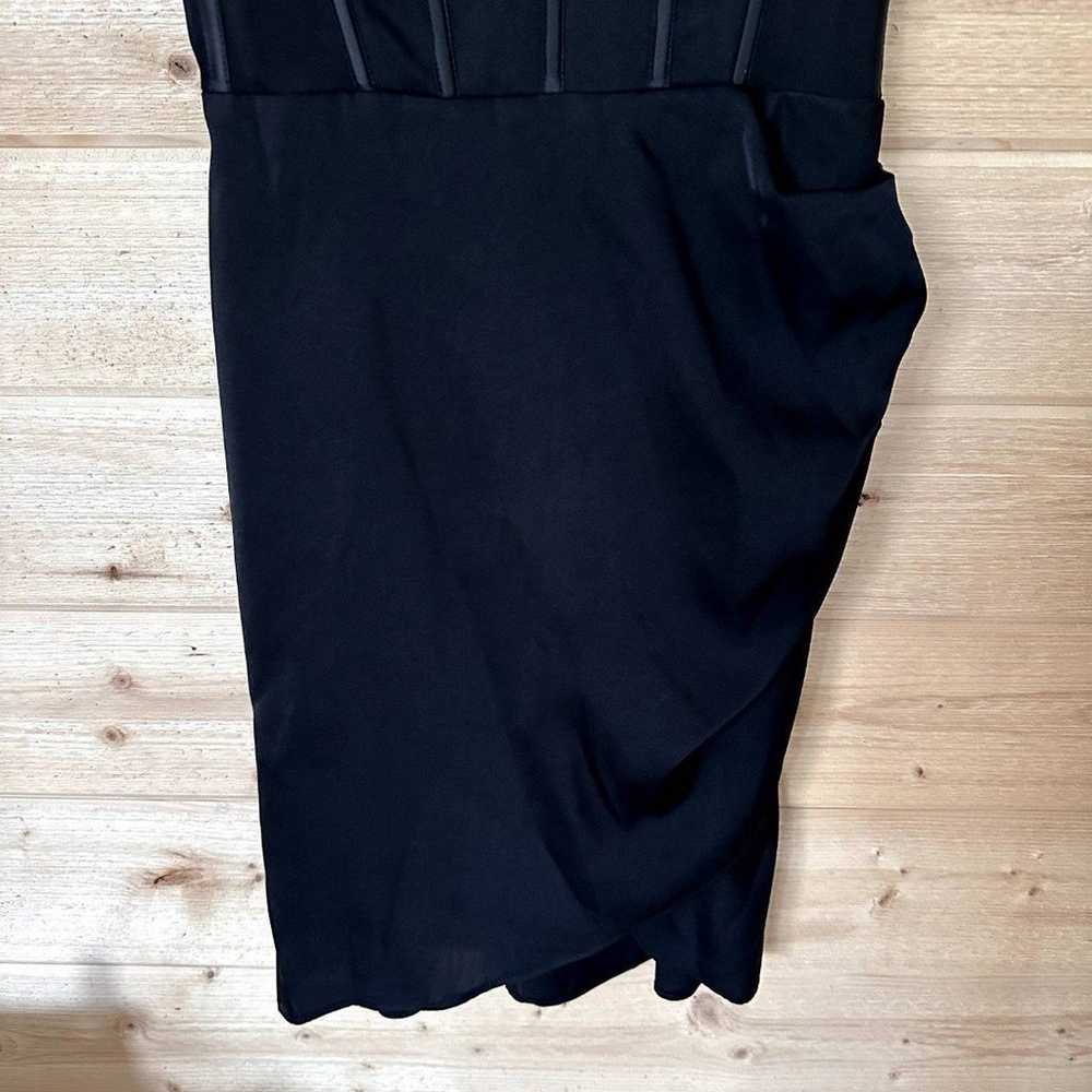 Meshki Britney Draped Corset Mini Dress in Black/… - image 9