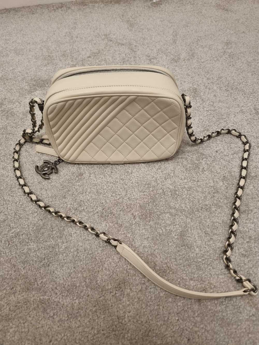 Chanel Chanel White Coco Boy Camera Bag - image 2