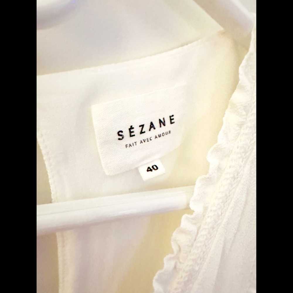 Sezane Deep V Flirty Dress Sz Fr40 - image 3