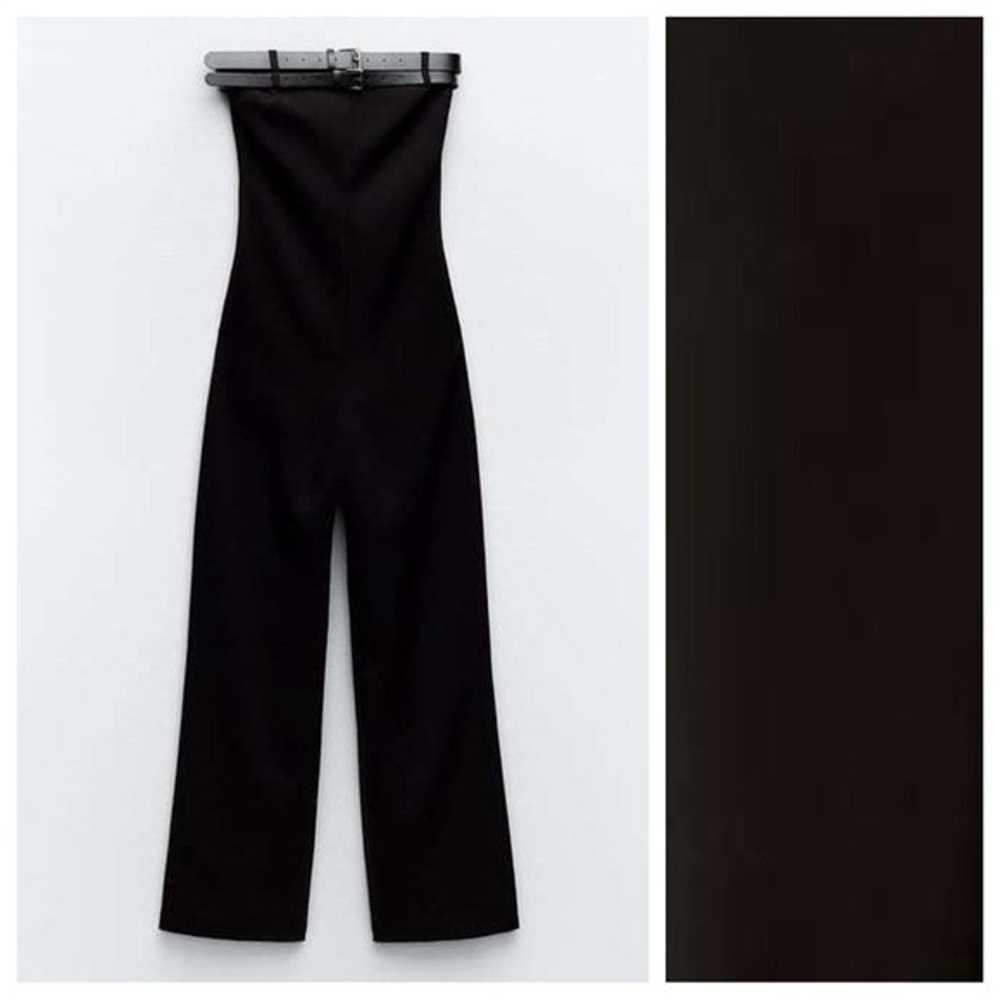 NWOT. Zara Black Belted Strapless Off-the-Shoulde… - image 7
