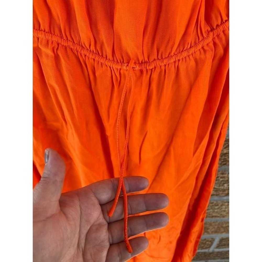revolve swf maxi orange ruffle dress med - image 3