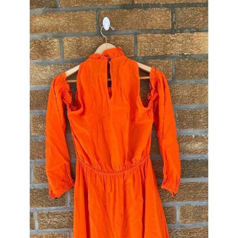 revolve swf maxi orange ruffle dress med - image 8