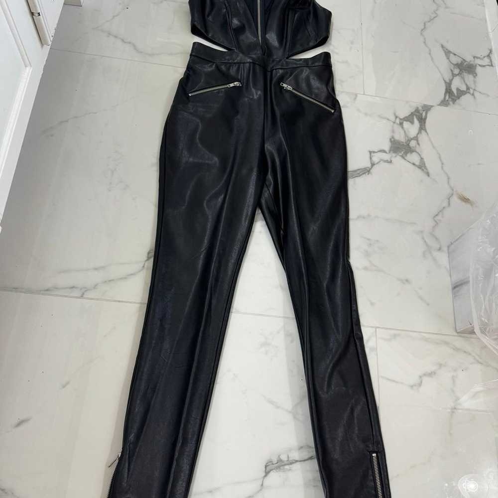 MICHAEL COSTELLO x REVOLVE faux leather Jumpsuit … - image 1
