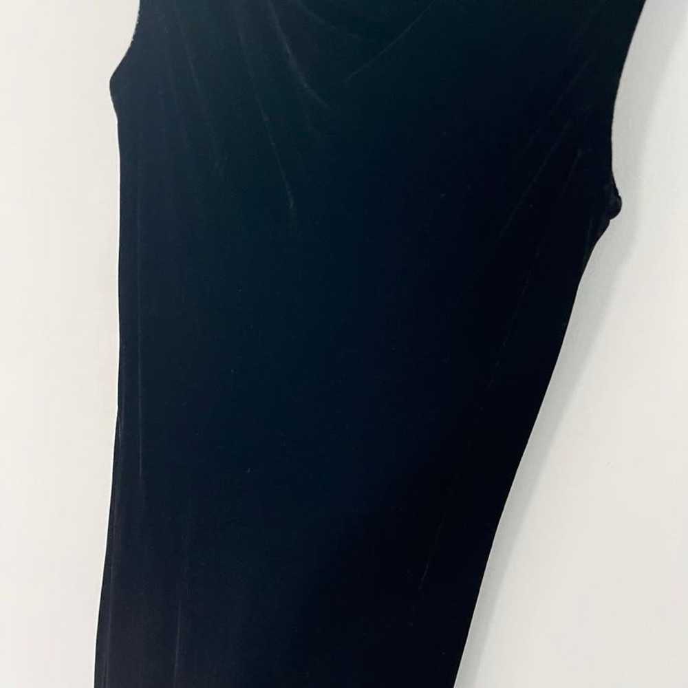 Eileen Fisher Black Velvet Maxi Dress Size Small - image 4