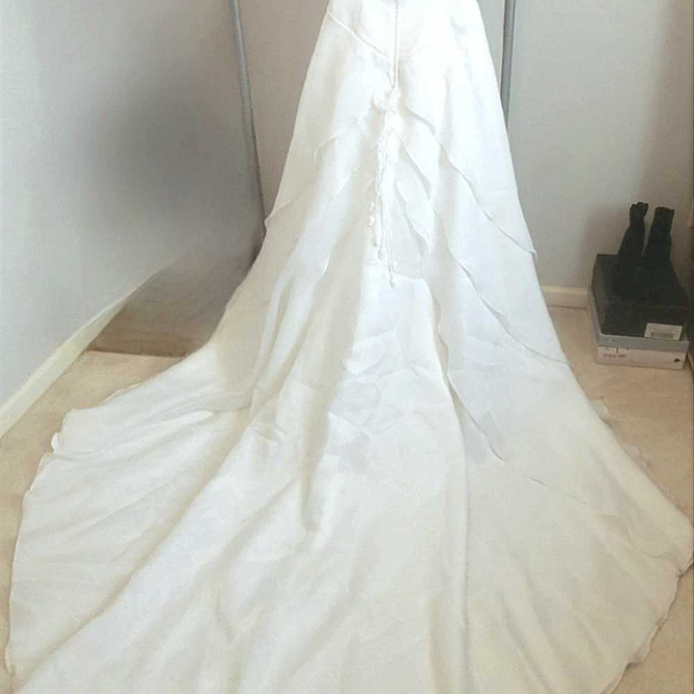 Beautiful Wedding Gown & Vail - image 4