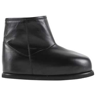 Amina Muaddi Leather ankle boots - image 1