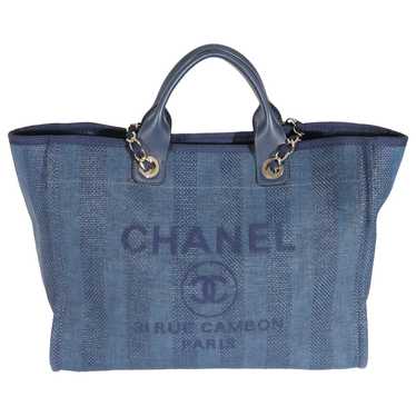 Chanel Deauville leather handbag - image 1