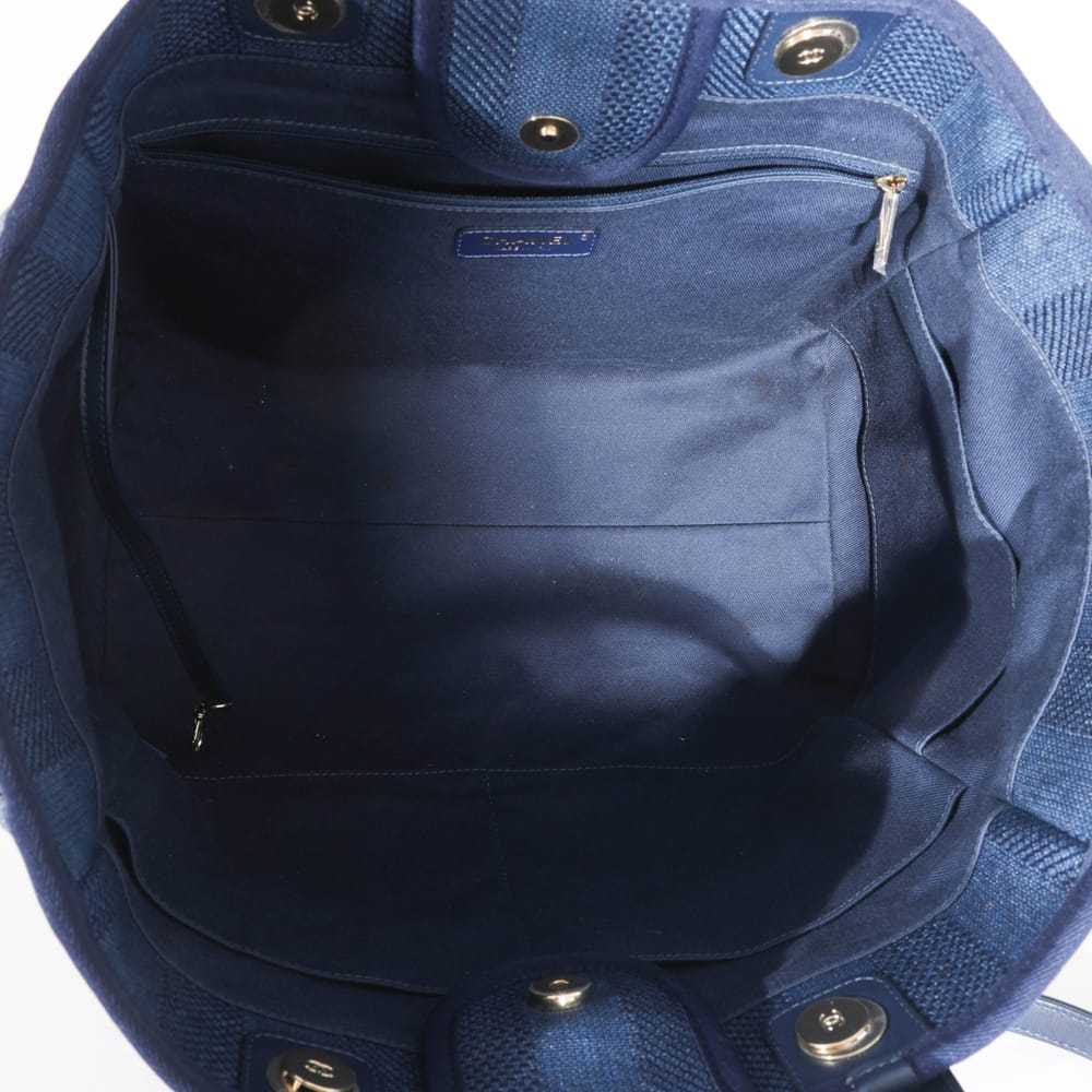 Chanel Deauville leather handbag - image 8