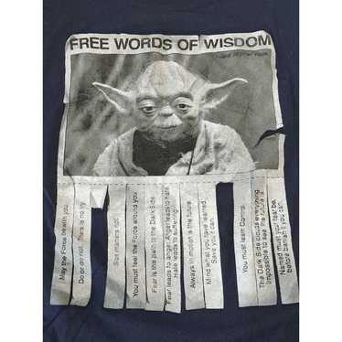 Fifth Sun T-shirt Star Wars Yoda Free Words Of Wi… - image 1