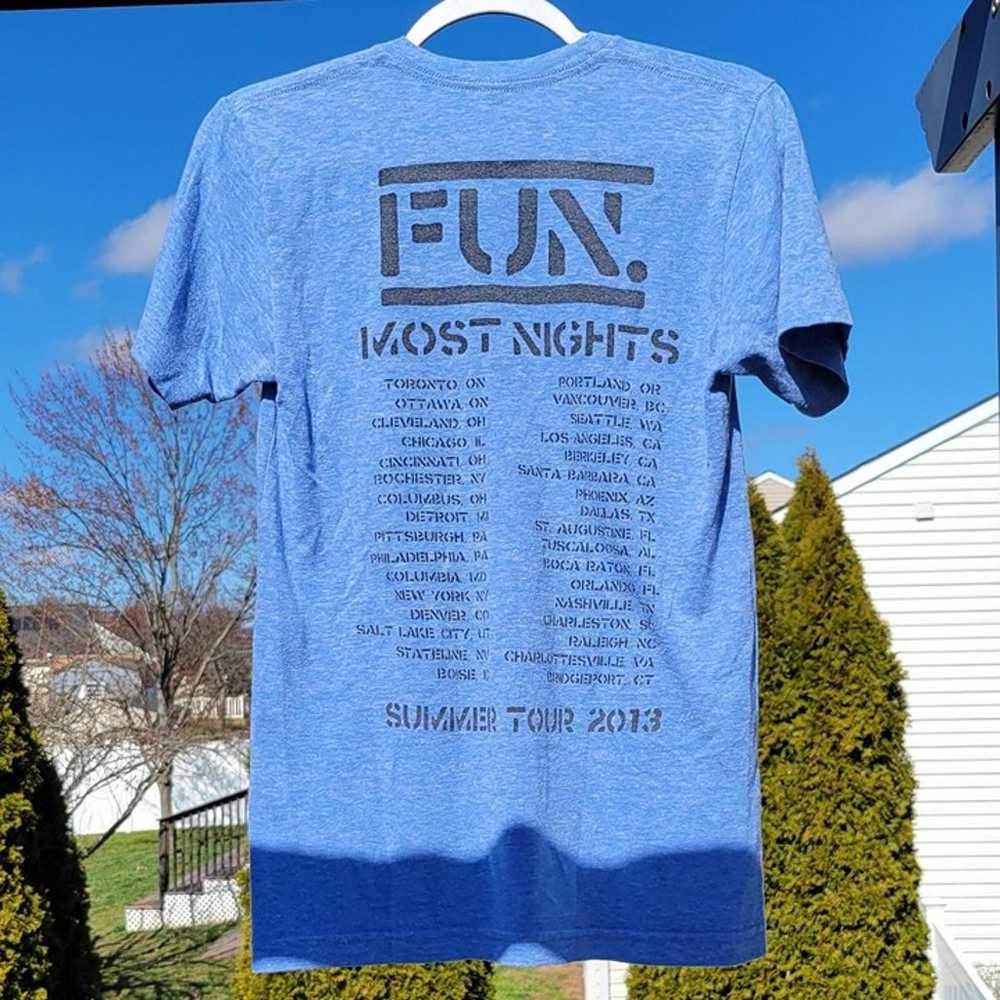 fun. Most Nights Summer Tour 2013 T-Shirt - image 3