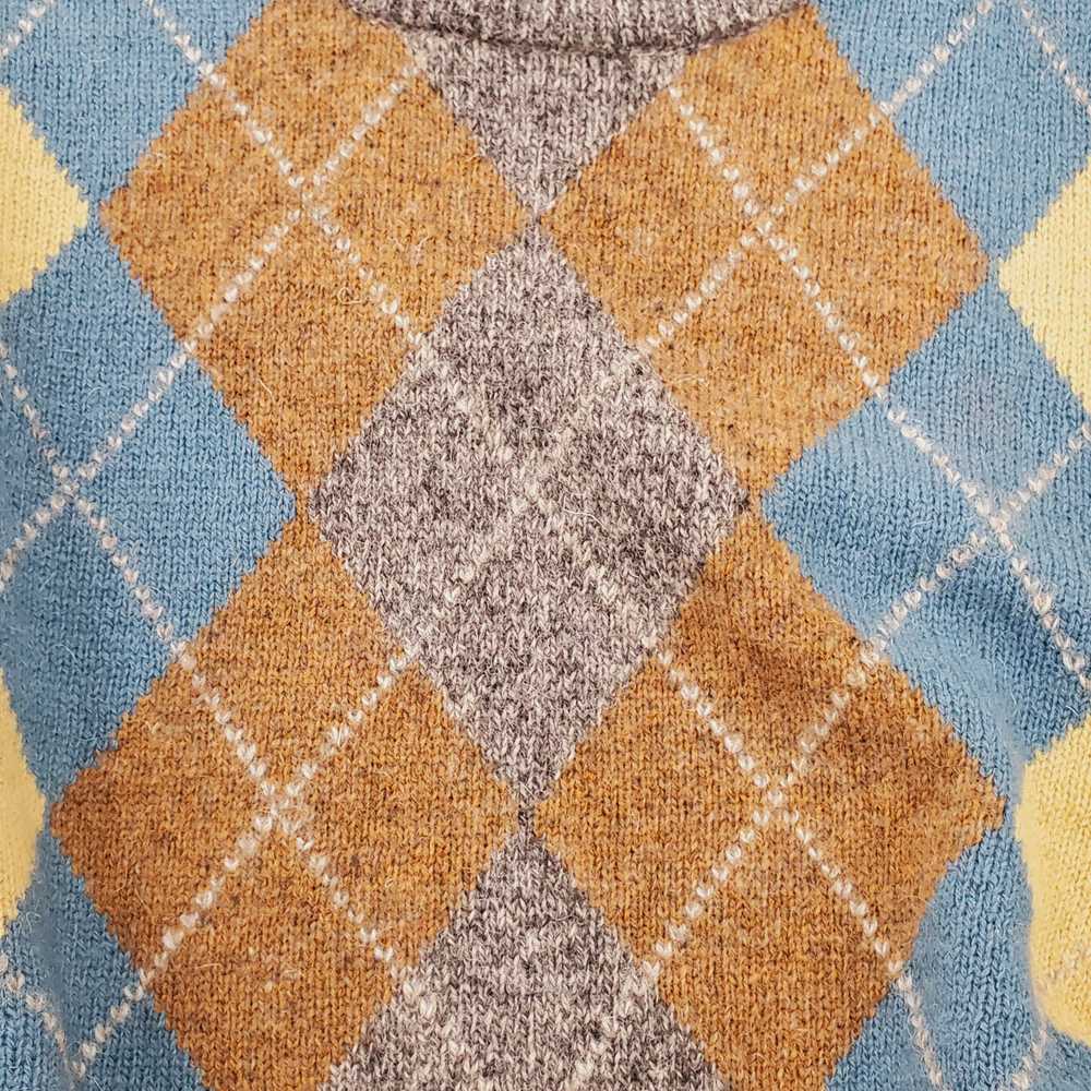 Trussardi Men Brown Plaid Sweater XL NWT - image 7