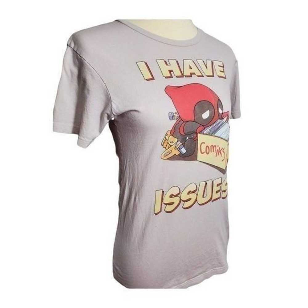 Marvel Deadpool Gray Tee Shirt Small - image 3