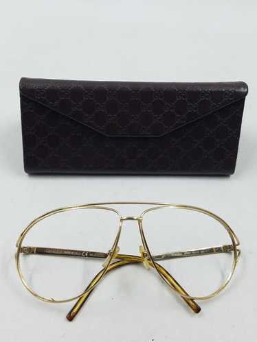Gucci Gold Aviator Eyeglasses