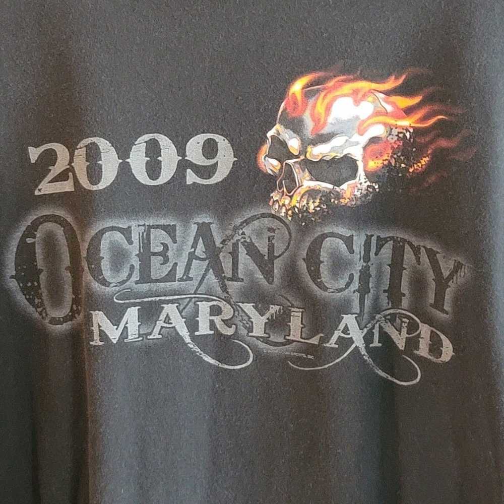 Vintage Hot Leathers Ocean City Maryland Skull Lo… - image 6