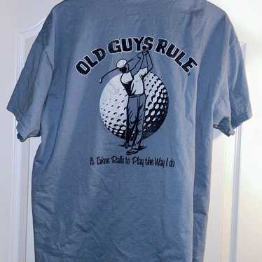 Old guys rule golf t shirt - image 1