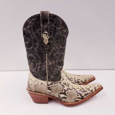 Los Altos Genuine Snakeskin Leather Western Cowgi… - image 1